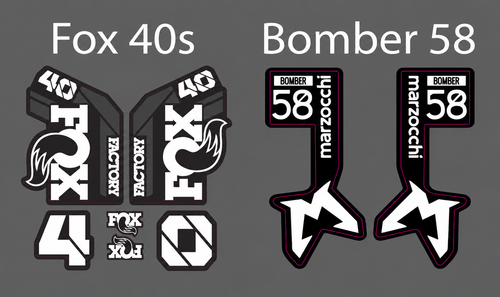 Fox 40/Bomber 58 Fork Guard Decals