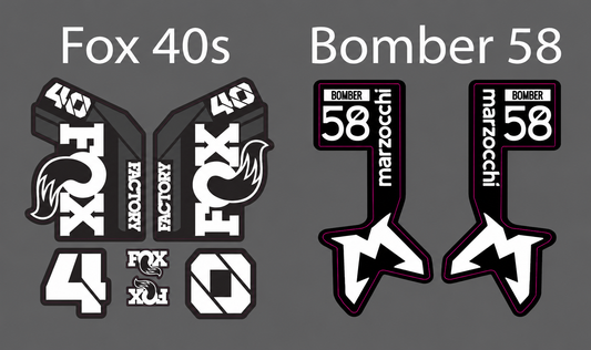 Fox 40/Bomber 58 Fork Guard Decals