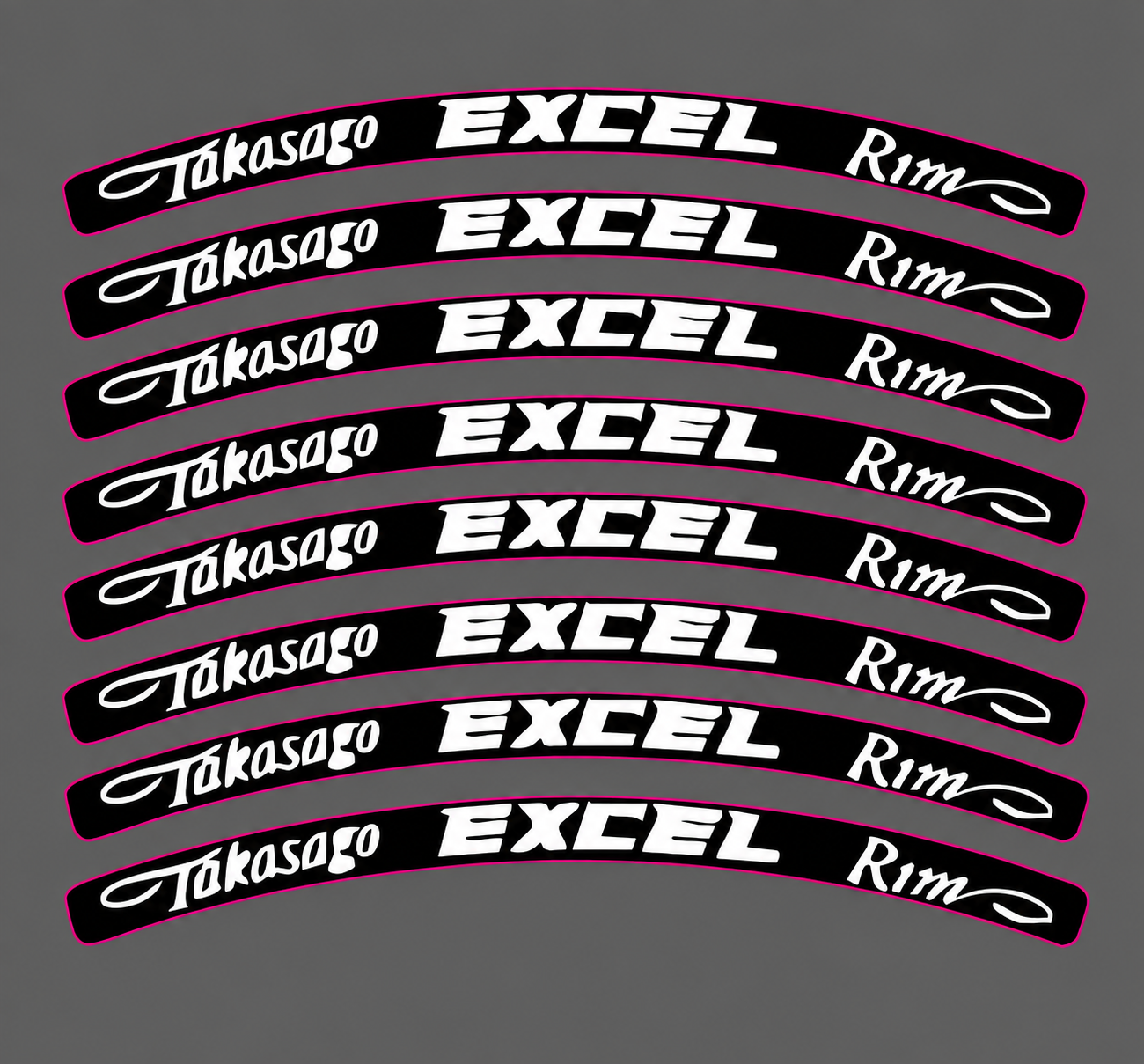 Excel Wheel Decals