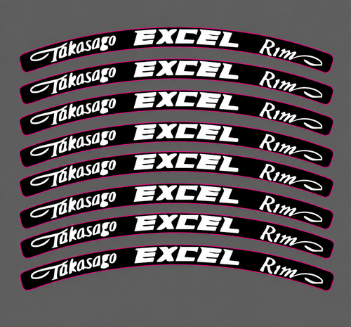 Excel Wheel Decals