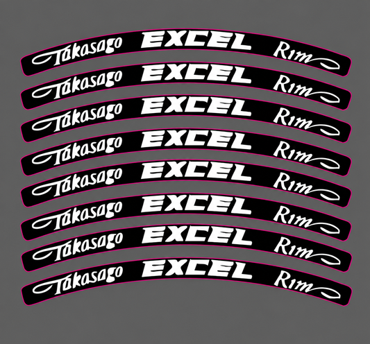 Excel Wheel Decals