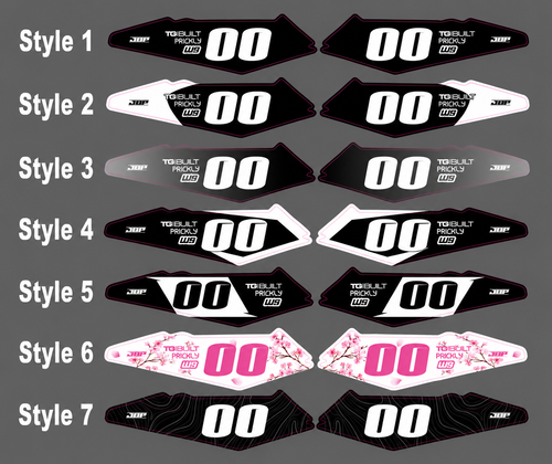 Side Fender E-Bike Decals LBX/Eride Pro
