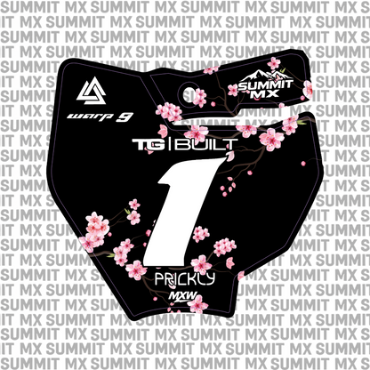 Cherry Blossom Number Plate Decal