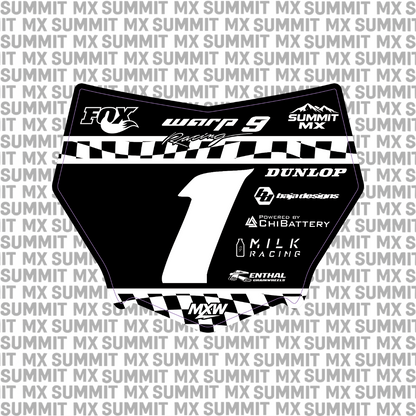 Finish Line Number Plate Decal