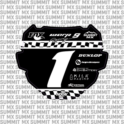 Finish Line Number Plate Decal