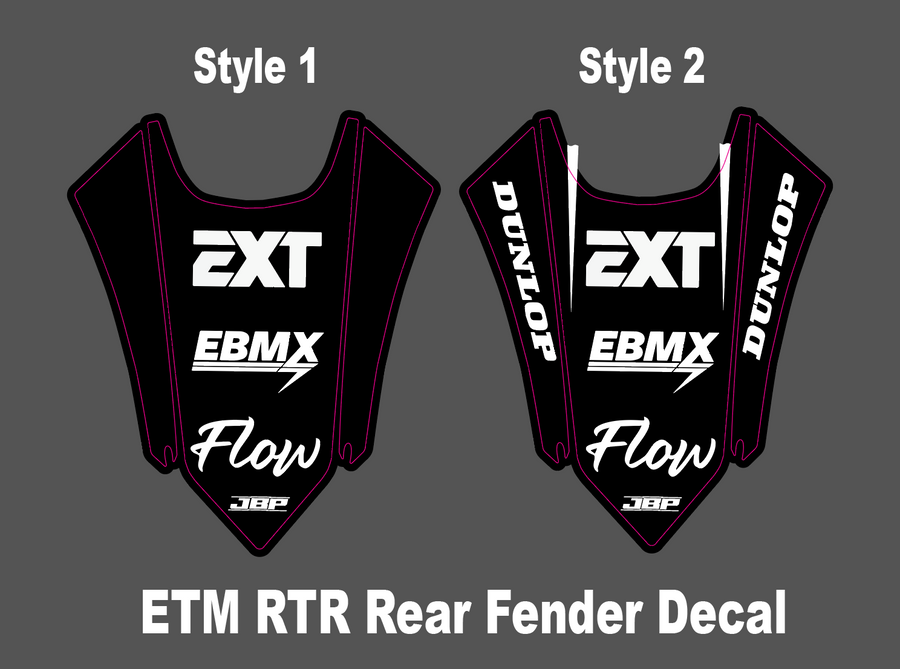 Etm RTR Rear Fender Decal