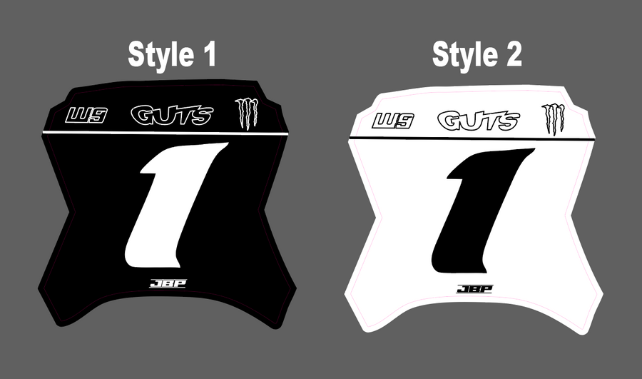 Yozma Race Front Plate Decal