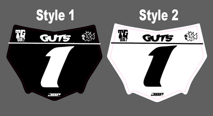 Motocuts Race Front Plate Decal