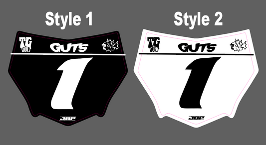 Motocuts Race Front Plate Decal